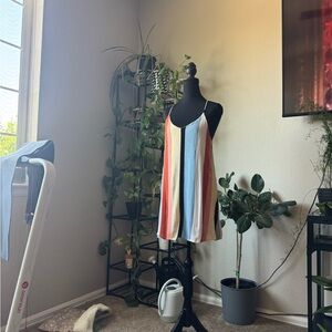 Striped Multicolor Mini Dress